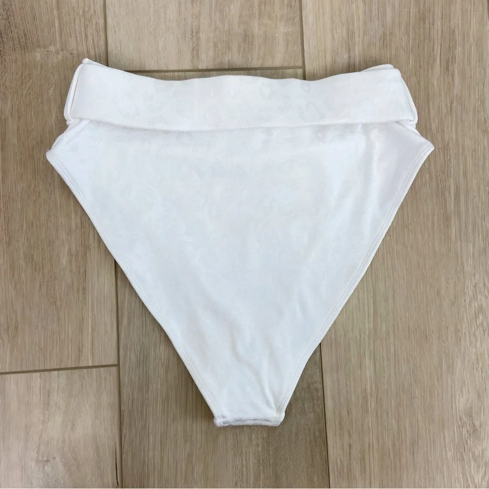 Lovers and Friends Ames High Waist Bottom in White Jag Size S - Picture 4 of 6